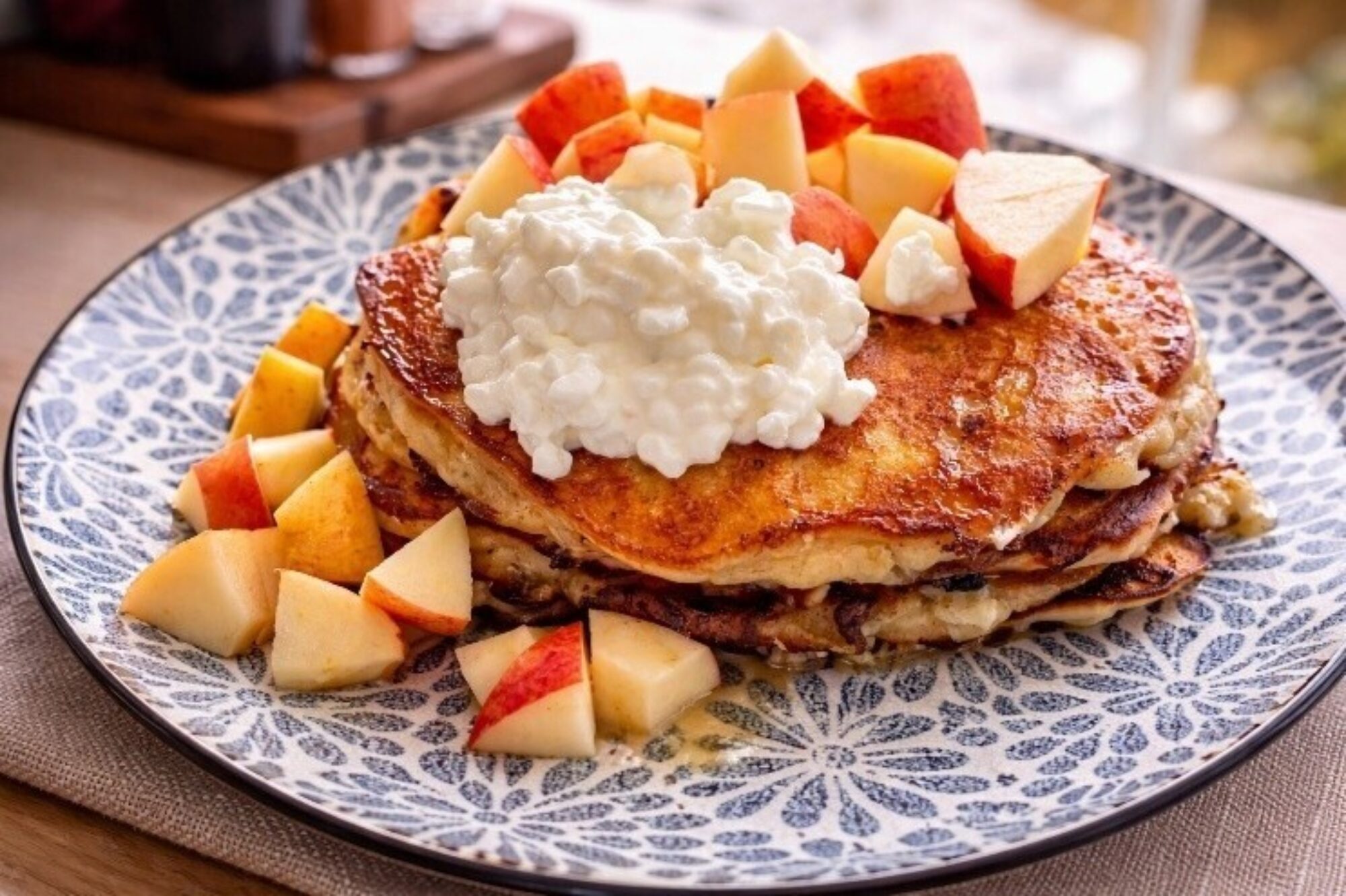 Pancakes proteines cottage cheese